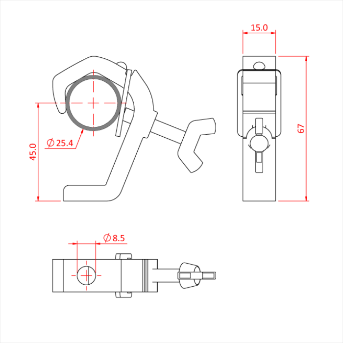 Doughty Engineering ATOM G CLAMP (SILBER) – – Jetzt erhältlich im MTN Shop DE. - imagen 2
