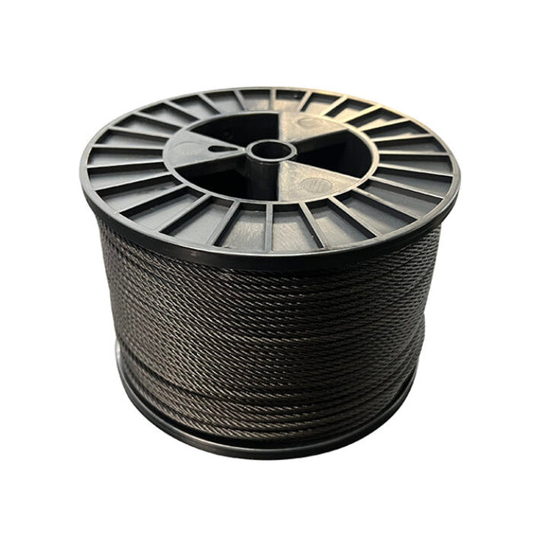 Doughty Engineering FLEXIBLE WIRE ROPE 100M X 4mm (Schwarz) – – Jetzt erhältlich im MTN Shop DE.