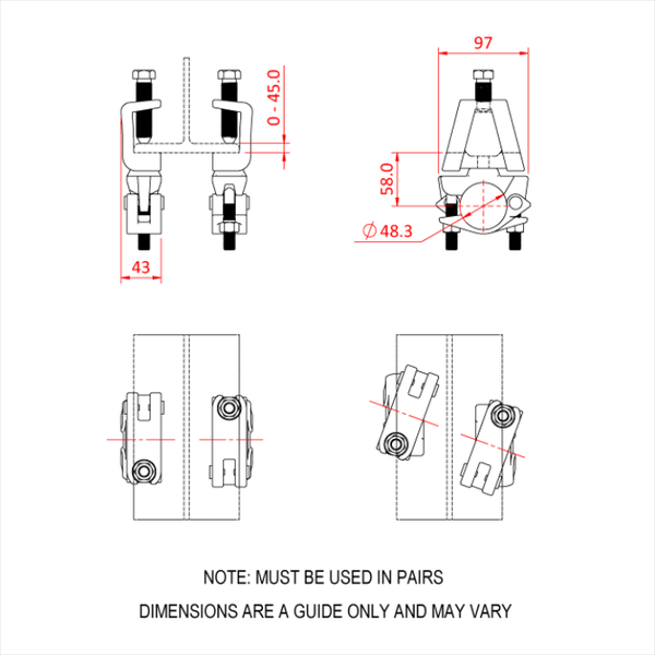 Doughty Engineering GRAVLOCK SWIVEL COUPLER (paarweise) – – Jetzt erhältlich im MTN Shop DE.
