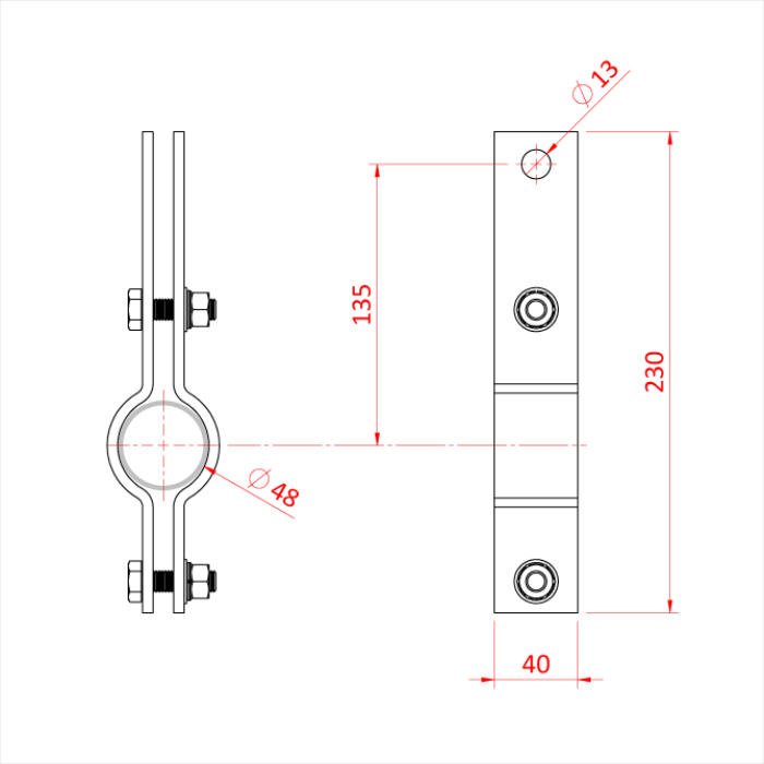 ПІДВІСНИЙ ЗАЖИМ Doughty Engineering 48 мм (чорний) – – Тепер доступний у MTN Shop DE. - imagen 3