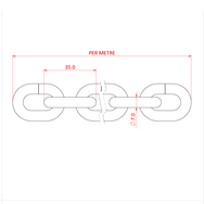 Doughty Engineering LIFTING CHAIN 250 Kgs. (Schwarz) – – Jetzt erhältlich im MTN Shop DE. - imagen 2