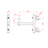 Doughty Engineering SPEAKER BRACKET WITH 35mm Spigot (Schwarz) – – Jetzt erhältlich im MTN Shop DE.