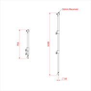 Doughty Engineering LIGHTWEIGHT DROP ARM (АЛЮМІНІЙ - (чорний) – – Тепер доступний у MTN Shop DE. - imagen 2