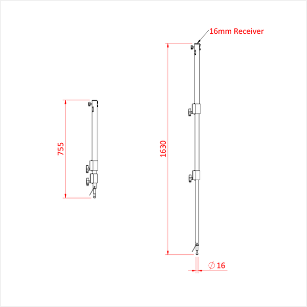 Doughty Engineering LIGHTWEIGHT DROP ARM (ALUMINIUM - (Schwarz) – – Jetzt erhältlich im MTN Shop DE.