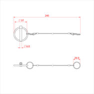 Doughty Engineering LYNCH PIN (mit Sicherungsdraht und Schlüsselclip) – – Jetzt erhältlich im MTN Shop DE. - imagen 2
