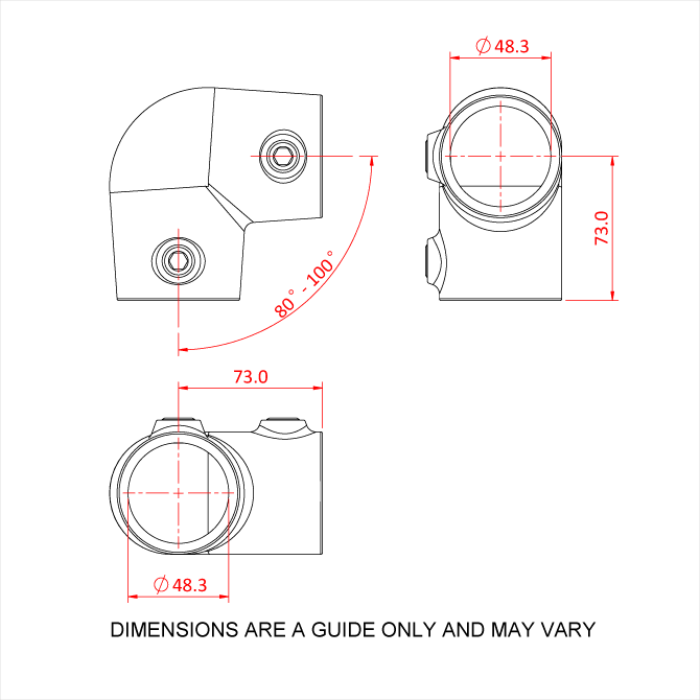 Doughty Engineering PIPECLAMP ANGLED ELBOW (4-10°) – – Тепер доступний у MTN Shop DE. - imagen 3