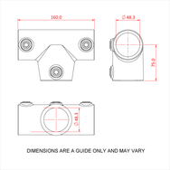 Doughty Engineering PIPECLAMP ANGLED TWO SOCKET TEE (4-10°) – – Тепер доступний у MTN Shop DE. - imagen 3