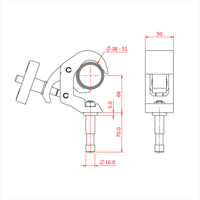 Затискач для дитячої ручки Doughty Engineering Quick Trigger – zweites Bild