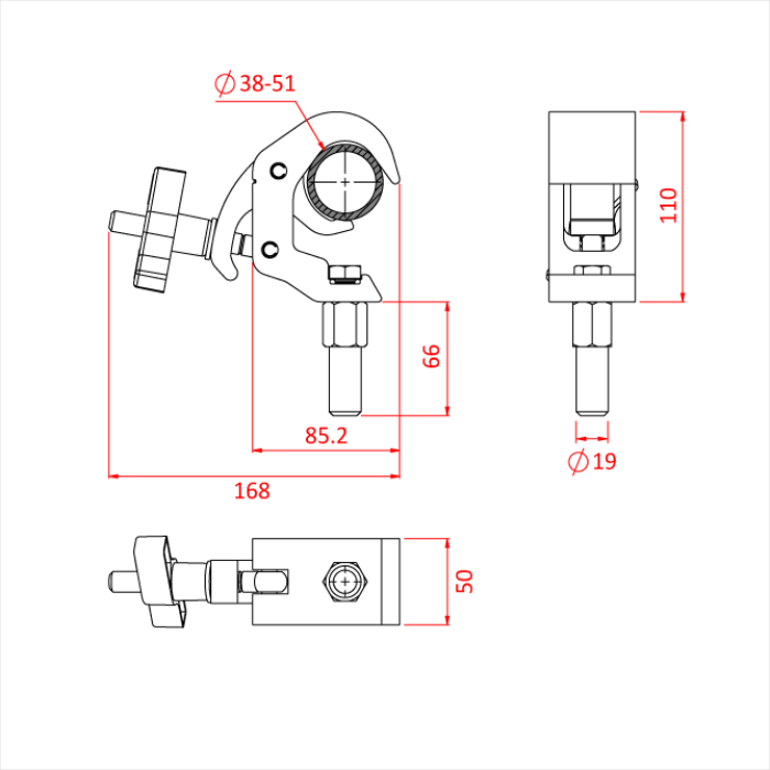 Doughty Engineering QUICK TRIGGER LITTLE TOM CLAMP (з втулкою 19 мм) – – Тепер доступний у MTN Shop DE. - imagen 2