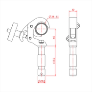 Doughty Engineering QUICK TRIGGER S/LINE BIG BEN CLAMP (mit 28mm Spigot) – – Jetzt erhältlich im MTN Shop DE. - imagen 2