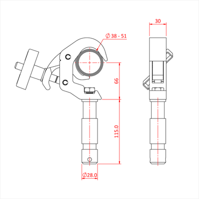 Тонкий зажим Біг-Бен від Doughty Engineering Quick Trigger (чорний) – zweites Bild
