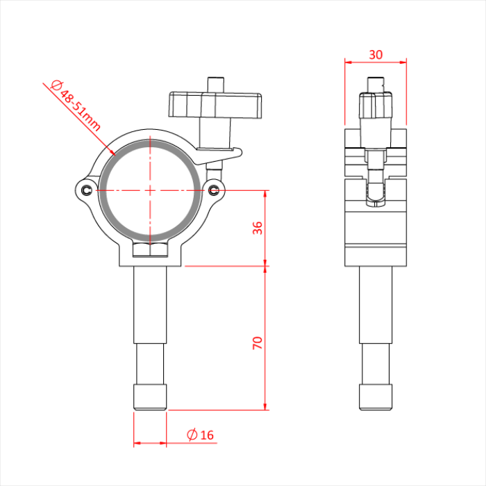 Doughty Engineering SUPER LIGHTWEIGHT "BEAMER" (16mm Beleuchtungsstift) (Schwarz) – – Jetzt erhältlich im MTN Shop DE. - imagen 2