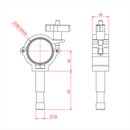 Doughty Engineering SUPER LIGHTWEIGHT "BEAMER" (16mm Beleuchtungsstift) (Schwarz) – – Jetzt erhältlich im MTN Shop DE. - imagen 2