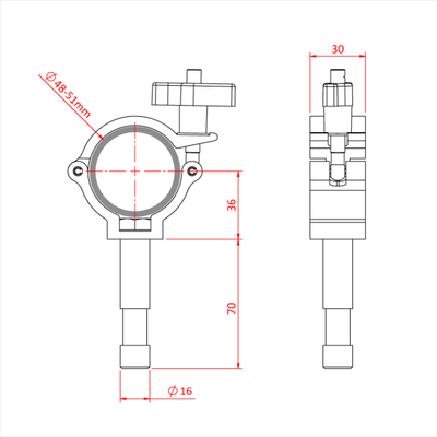 Проектор Doughty Engineering Super Light (16mm Lighting Pen) (чорний) – zweites Bild