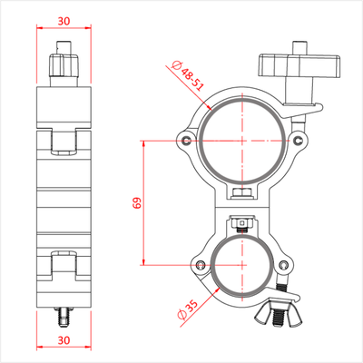 Doughty Engineering Superlight Swivel (35 мм) (чорний) – zweites Bild