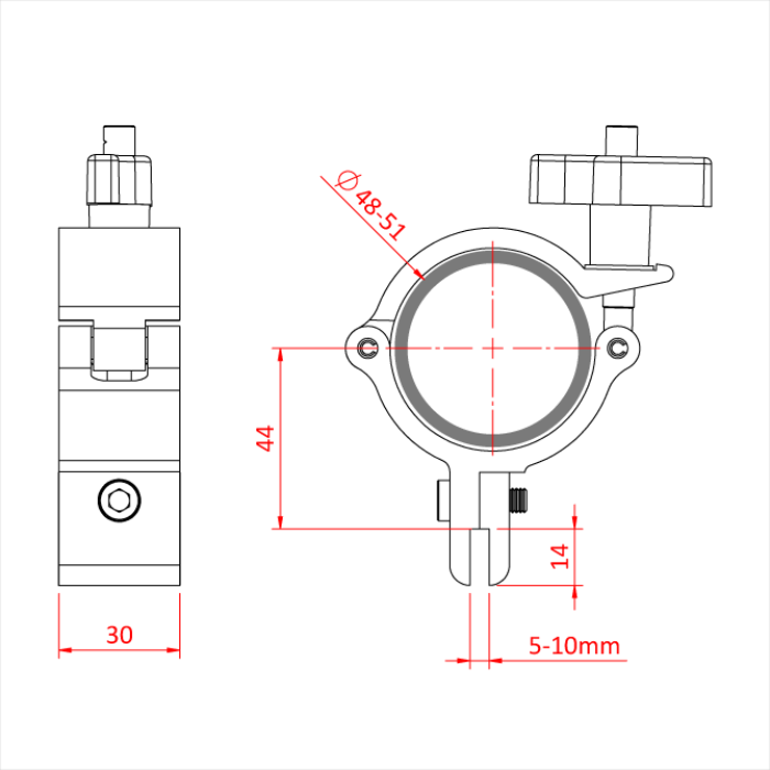 Doughty Engineering SUPER LIGHTWEIGHT PANEL CLAMP (Schwarz) – – Jetzt erhältlich im MTN Shop DE. - imagen 3