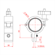 Doughty Engineering SUPER LIGHTWEIGHT PANEL CLAMP (Schwarz) – – Jetzt erhältlich im MTN Shop DE. - imagen 3