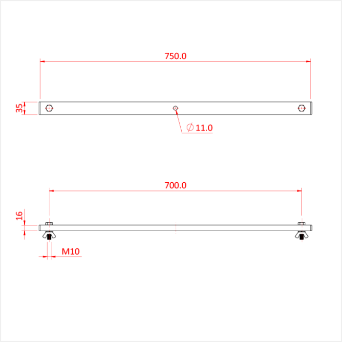 Doughty Engineering TEE BAR 4 LANTERN (плоский) (чорний) – – Зараз доступний у MTN Shop DE. - imagen 2