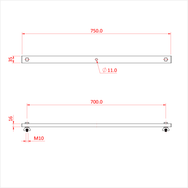 Doughty Engineering TEE BAR 4 LANTERN (плоский) (чорний) – – Зараз доступний у MTN Shop DE. - imagen 2
