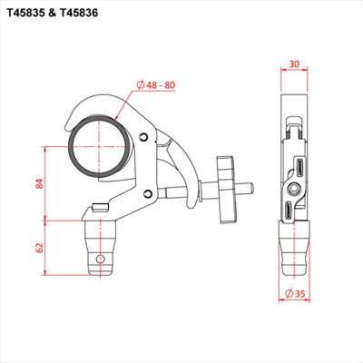 Титановий затискач Doughty Engineering з напівконектором – zweites Bild