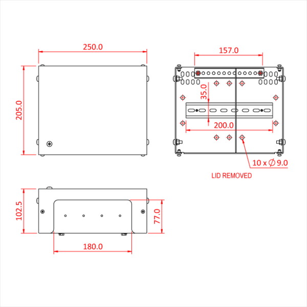 Doughty Engineering TOUGH BOX FLAT FORM CABLE TERMINAL BOX – – Jetzt erhältlich im MTN Shop DE.