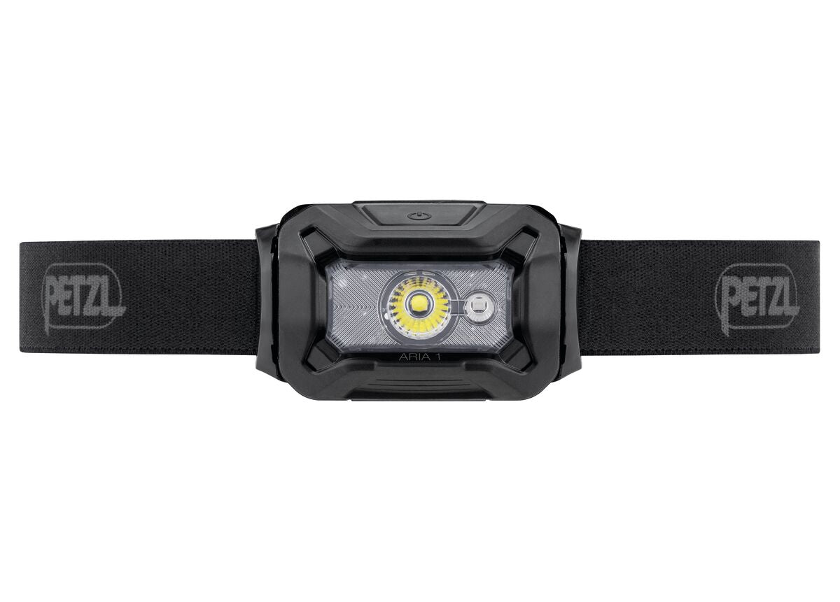 Petzl ARIA 1R RGB Stirnlampe, Seitenansicht mit Bedienknopf. - imagen 2