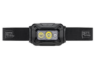 Petzl ARIA 2 RGB Stirnlampe, Seitenansicht mit Bedienknopf. - imagen 3