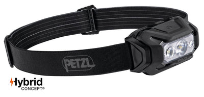 Petzl ARIA 2R RGB Stirnlampe, Schwarz, 625 Lumen.