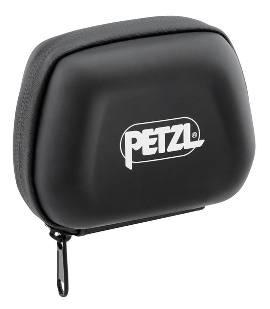 Petzl SHELL PRO Schutzhülle für Stirnlampen, Vorderansicht, geschlossen.