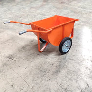 Rückansicht der Eichinger Großmulden-Karre 1102 mit ergonomischen Handgriffen - imagen 4