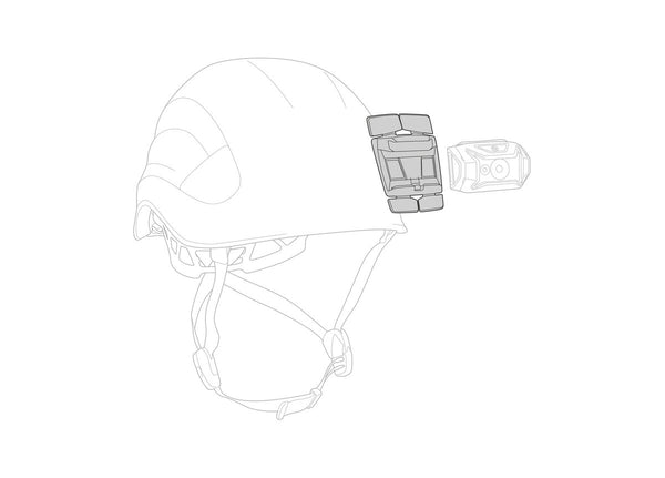 Petzl HELMET ADAPT – Selbstklebendes Befestigungssystem zur sicheren Montage einer Stirnlampe an einem Helm – MTN Shop DACH