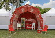 Konligo The Tent als Markenaktivierungsstand mit bedrucktem Dach - imagen 9