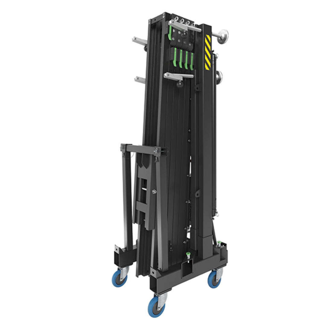 Kuzar K-60 Line Array System zusammengeklappt für den Transport auf den Lenkrollen - imagen 2