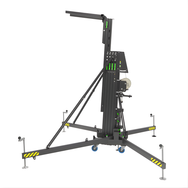 Kuzar K-60 Line Array System teilweise aufgebaut mit Aluminiumprofilen und teleskopischen Seitenstreben - imagen 4
