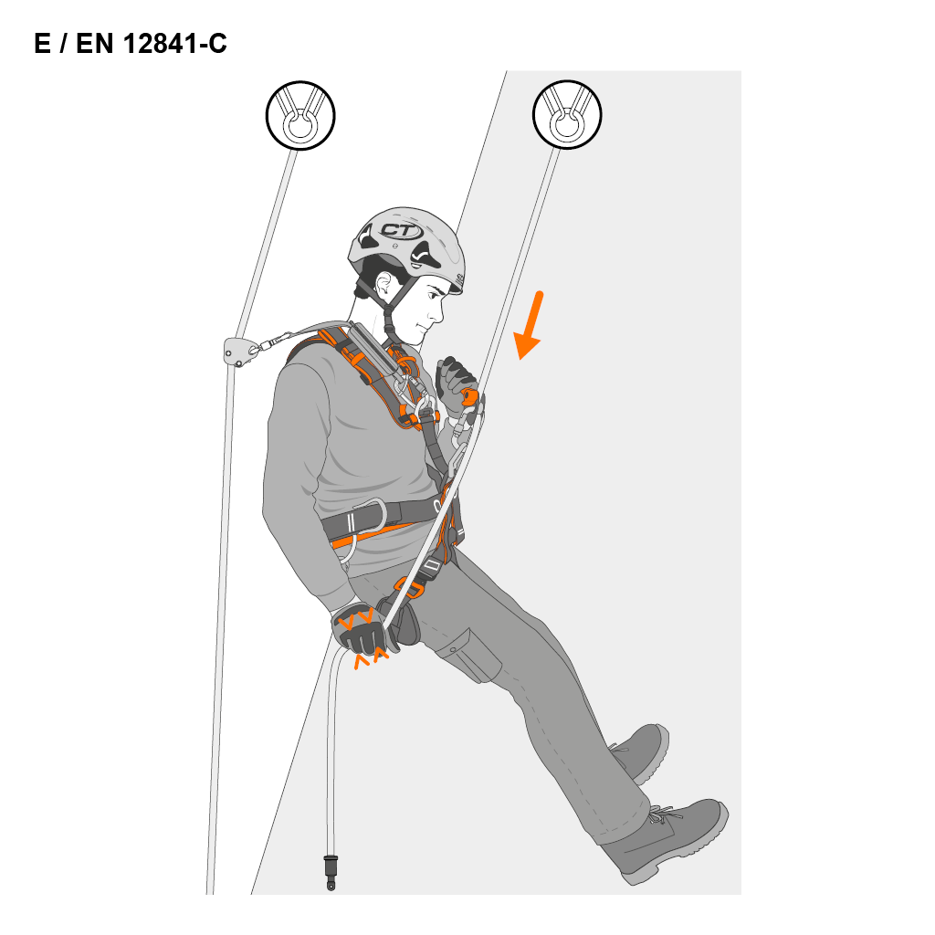 Skylotec FINCH+ SHELTER-S Lanyard, TEXTILE, 2m, + carabiner Shelter Steel CT-branding - imagen 2