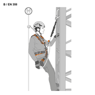 Skylotec FINCH+ SHELTER-S Lanyard, TEXTILE, 2m, + carabiner Shelter Steel CT-branding - imagen 3