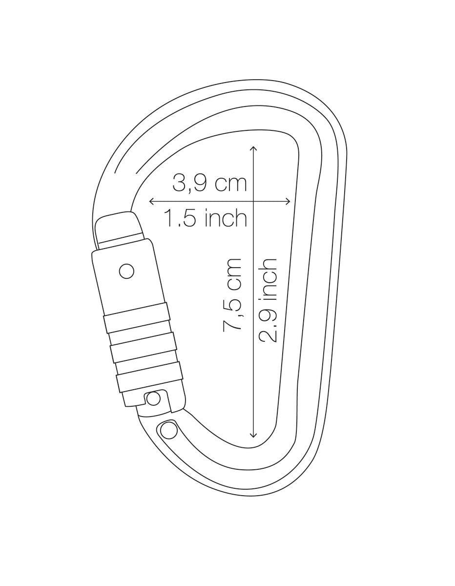 Petzl Sm'D - надлегкий асиметричний алюмінієвий карабін із системою замка та різними системами замикання, ідеально підходить для працівників високого зросту, які хочуть мінімізувати вагу свого обладнання. - imagen 7