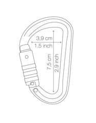 Petzl Sm'D - надлегкий асиметричний алюмінієвий карабін із системою замка та різними системами замикання, ідеально підходить для працівників високого зросту, які хочуть мінімізувати вагу свого обладнання. - imagen 7