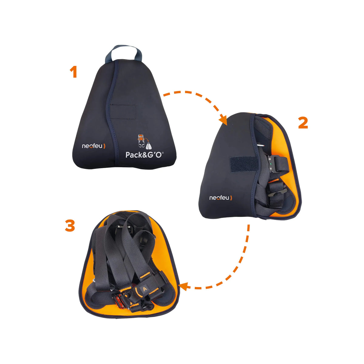 Neofeu PACK&G'O® Ganzkörpergurt mit integriertem Taschenpolster NUS57P – – Jetzt erhältlich im MTN Shop DE. - imagen 4