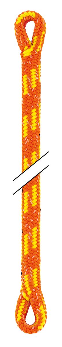Petzl CONTROL 12.5 mm Halbstatisches Seil mit hoher Bruchlast und hervorragender Griffigkeit für die Baumpflege – Orange / 45 m (2 Spleiße)