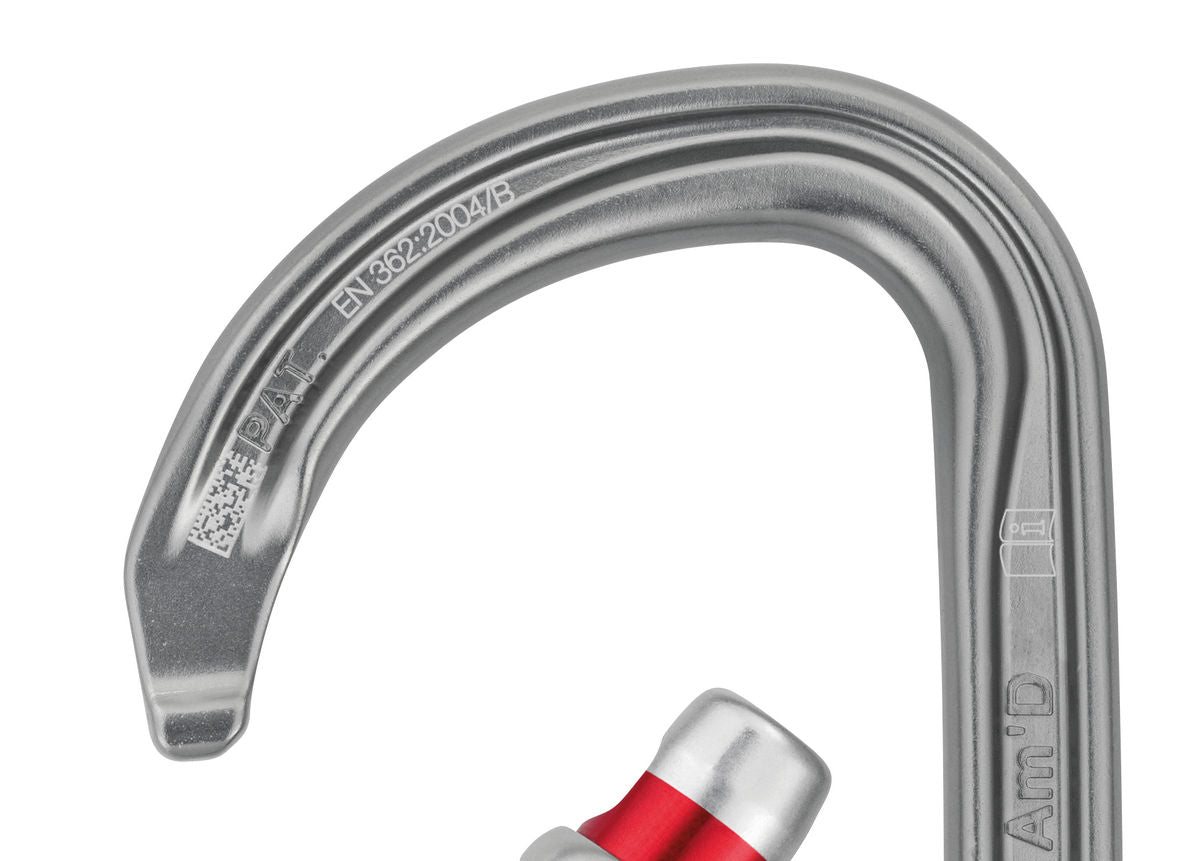 Petzl Am'D - Легкий асиметричний карабін з алюмінію з системою замка і різними системами блокування для підвищення безпеки при роботі на висоті. - imagen 11