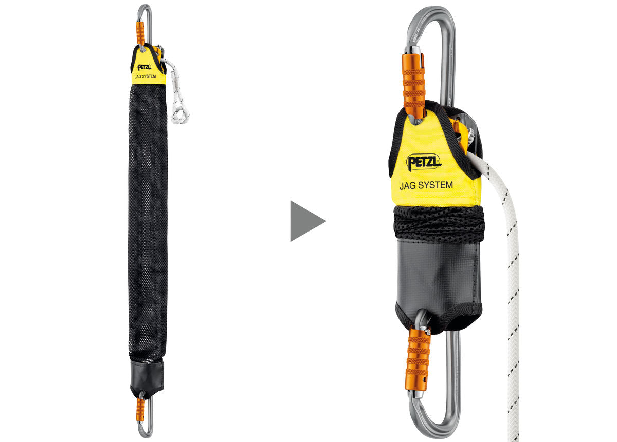 Petzl JAG RESCUE KIT – JAG RESCUE KIT – Komplettes Rettungsset für sicheres Lösen & Abseilen. Mit 4:1-Flaschenzug & Anti-Panik-Funktion. In 30, 60 & 120 m. Jetzt sichern! – Jetzt erhältlich im MTN Shop DE.