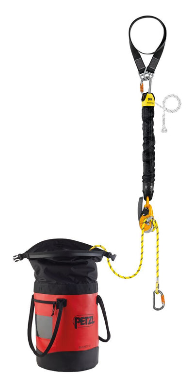 Petzl JAG RESCUE KIT – РЯТУВАЛЬНИЙ НАБІР JAG – повний рятувальний набір для безпечного звільнення та спуску. Зі шківом 4:1 і функцією антипаніки. Через 30, 60 і 120 м. Захистіть зараз! – Тепер доступний у MTN Shop DE.