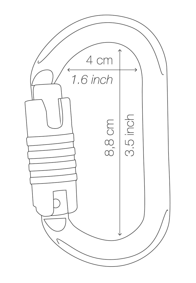 Petzl OXAN - Міцний сталевий овальний карабін з високою міцністю на розрив, ідеально підходить для складних робочих умов і встановлення точок кріплення або підвішування на металевих конструкціях. - imagen 7