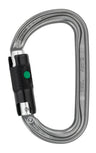 Petzl Am'D – Leichter asymmetrischer Karabiner aus Aluminium mit Keylock-System und verschiedenen Verriegelungssystemen für erhöhte Sicherheit in der Höhenarbeit.