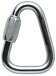 Petzl DELTA – трикутне сталеве стопорне кільце, доступне в різних діаметрах (8 мм, 10 мм) і з додатковим позиціонуючим кронштейном для мотузкового затискача CROLL.