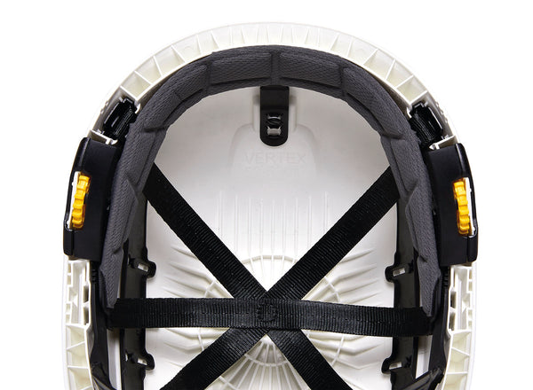 Petzl Kopfband mit Komfortpolster für die Helme VERTEX® und STRATO® – Erhältlich in Standard- und saugfähiger Ausführung, einfach austauschbar für erhöhte Lebensdauer und verbesserten Tragekomfort.
