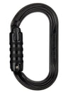 Petzl OXAN – Robuster Stahl-Ovalkarabiner mit hoher Bruchlast, ideal für schwierige Arbeitsumgebungen und das Einrichten von Anschlagpunkten oder das Einhängen an Metallstrukturen.