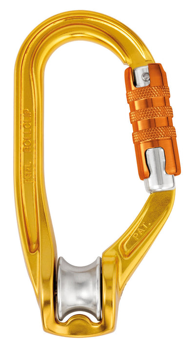 Petzl ROLLCLIP A - карабін зі шківом для легкого кріплення мотузки до точки кріплення - MTN Shop DACH