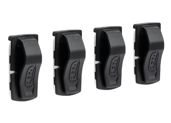Petzl UNI ADAPT – Klebeclip-Set zur sicheren Befestigung einer Stirnlampe an Helmen ohne Stirnlampenclips